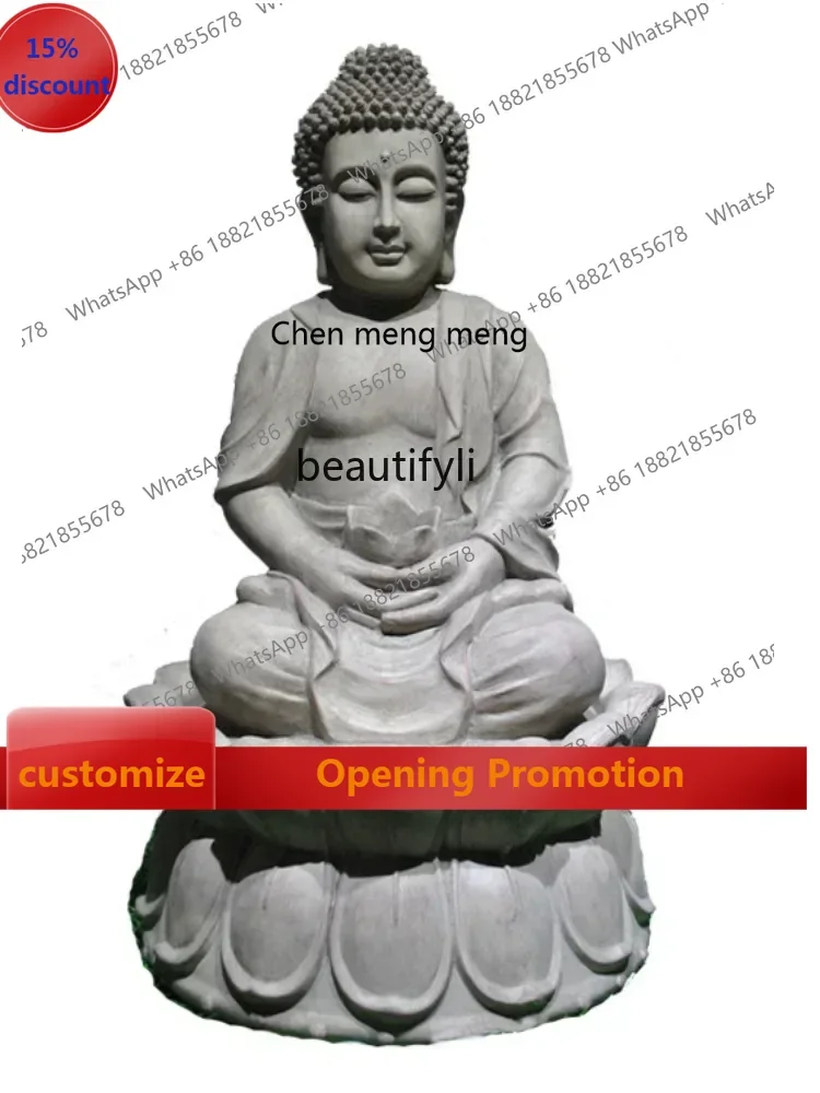

ss7486 new styleFortune as Endless as Flowing Water Buddha Ornament Hallway Resin Japanese Style Garden Gift Floor Water Landsca