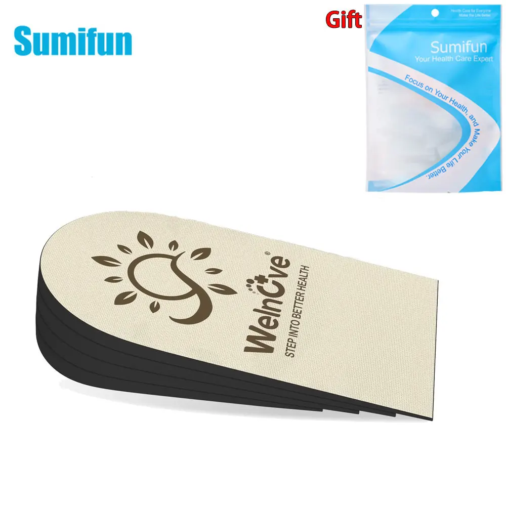 

3Sizes Sumifun Height Increase Insole Invisible Heightening Cushion Shoe Inserts Variable Height Insoles Adjustable Cut Foot Pad