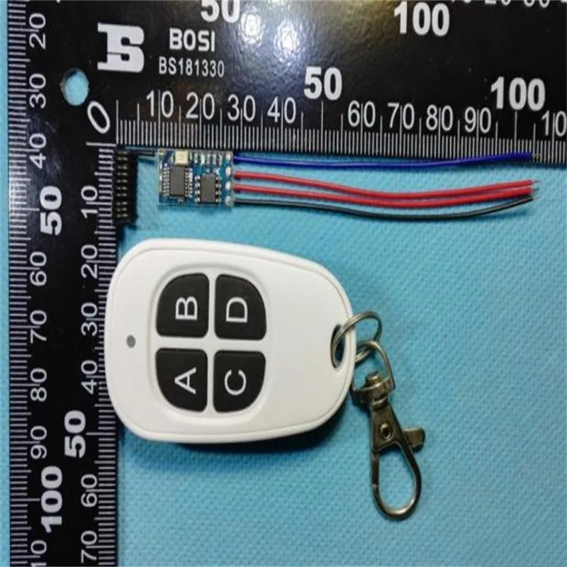 Micro Remote Control Forward and Reverse Module Connected to Small Motor Power Saving 0.2ma Low Consumption 3V3.7V5V9V12V