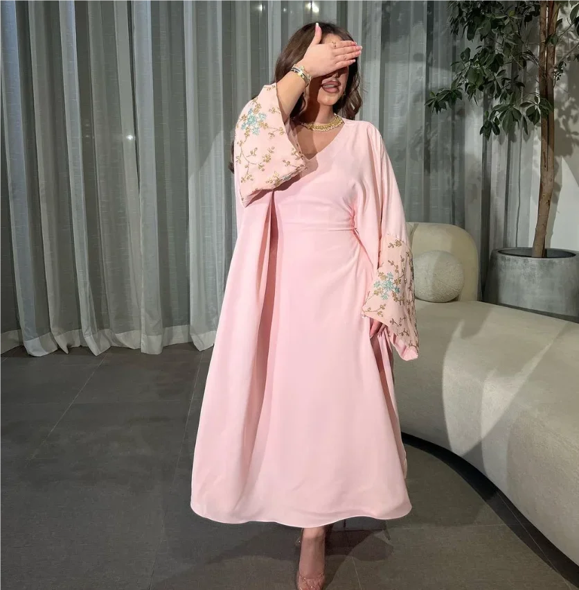 Personalizado tornozelo comprimento uma linha frisado vestido formal vestido de noite vestido de casamento plus size coctel vestido dourado longo