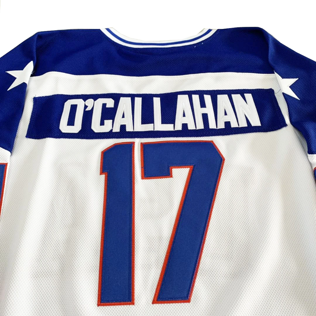 Ice Hockey Jersey Usa 17 O'callahan 30 Craig Outdoor Sportswear Jerseys Training Clothing Sewing Embroidery White Blue 2023 New