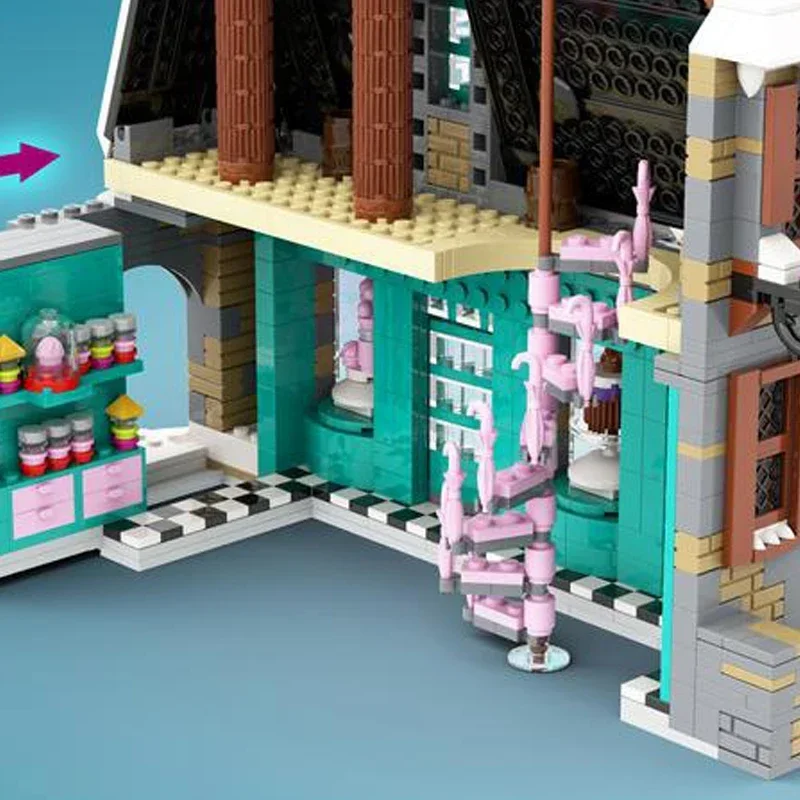 Moc Gebäude Ziegel Stadt Street View Modell Winter Kabine Technologie Modulare Blöcke Geschenke Spielzeug Für Kinder DIY Sets Montage