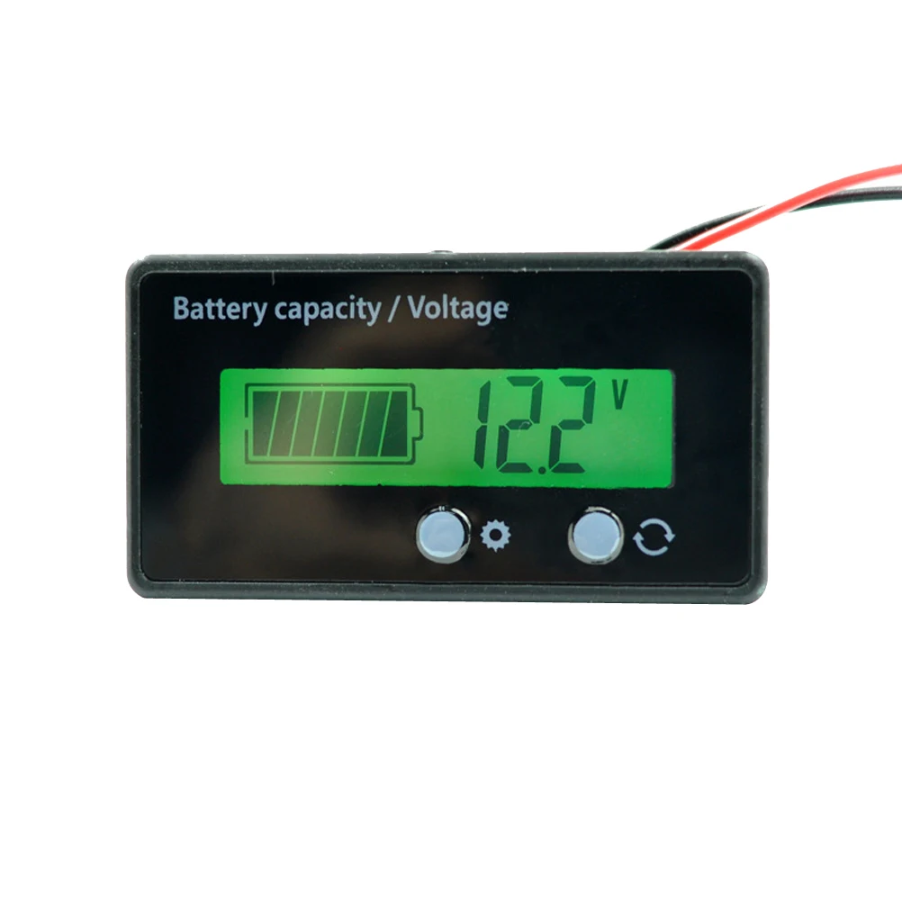 

12V 24V 36V 48V Capacity Tester Voltage Meter Monitor Lithium Fe Batteries Colorful LED Reverse Protection Low