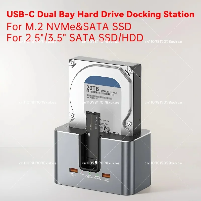 For M.2 NVMe&SATA SSD for 2.5