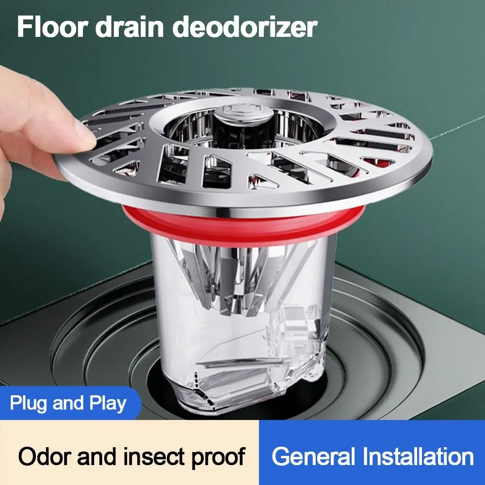 Anti Odor Floor Drain Core Insect Proof Easy Install Sewer Strainer Plug Odor Control Removable Basin Drain Filter