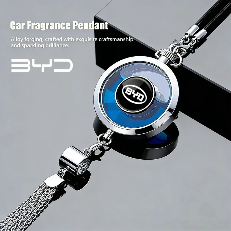 Car Air Freshener Pendant Rearview Mirror Hanging Perfume For BYD Seal U Dolphin Mini Sealion 7 Song Pro ATTO 3 Yuan UP Dolphin