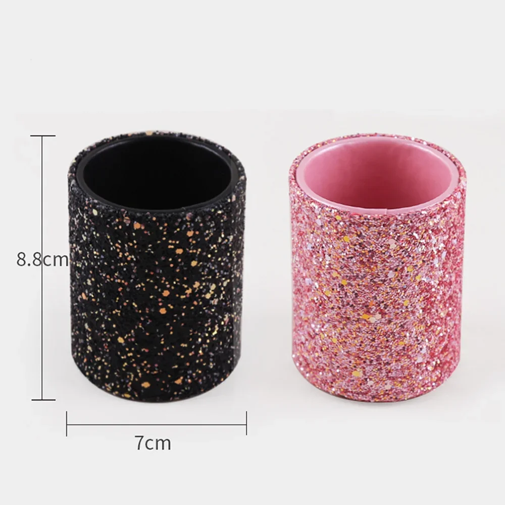 スパークリングメイクブラシバケツ化粧品収納ペンボックスデスクトップ鉛筆花瓶コーム口紅ブラシコンテナ家庭用収納ボックス