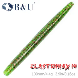 B&U-Tpr Floating Senko Worms Bass Fishing Lure, Soft Plastic Artificial Bait, Ned Wacky Rig, Weightless Leurre, Wobbler