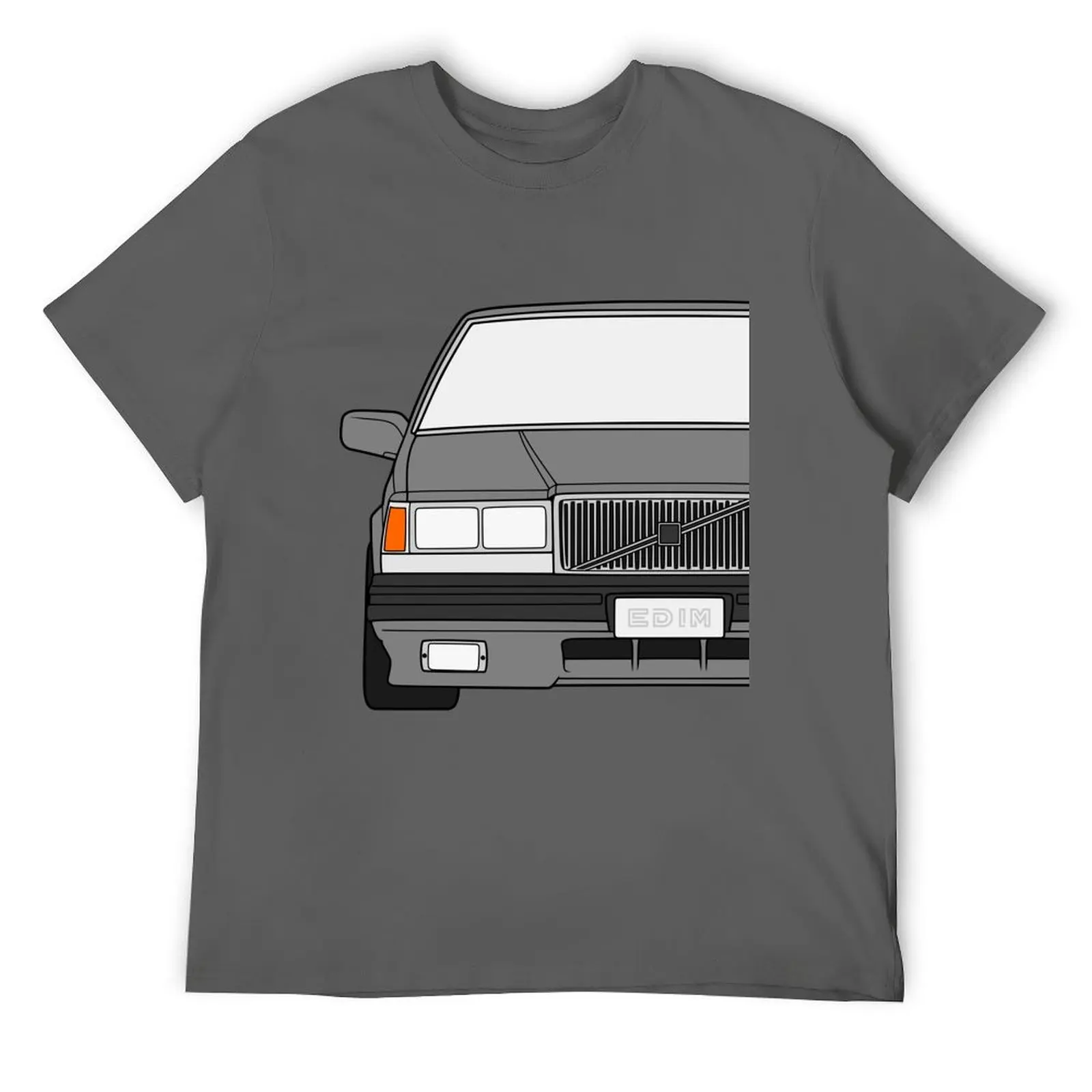 Volvo 740 760 Turbo USA waterfall grey color T-Shirt designer shirts shirts graphic tees designer t shirt men