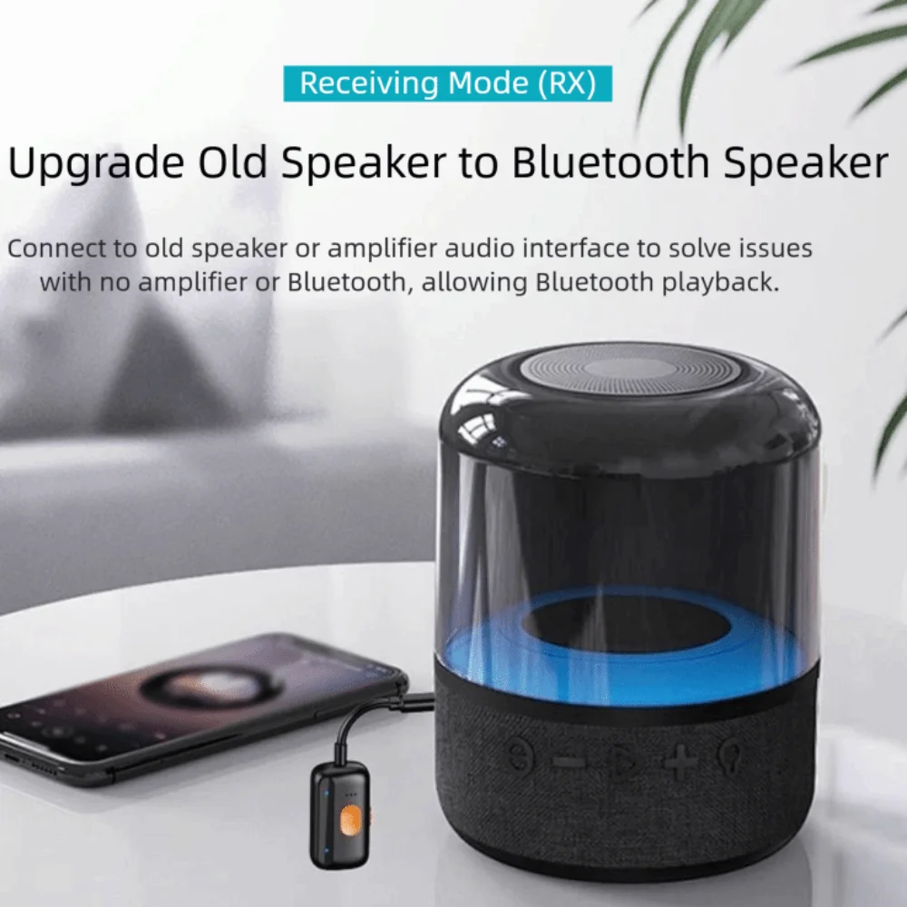 

2 in 1 Wireless Bluetooth 5.4 Receiver Portable Wireless Audio Bluetooth Wireless Adapter Microphone Support Quick Connect