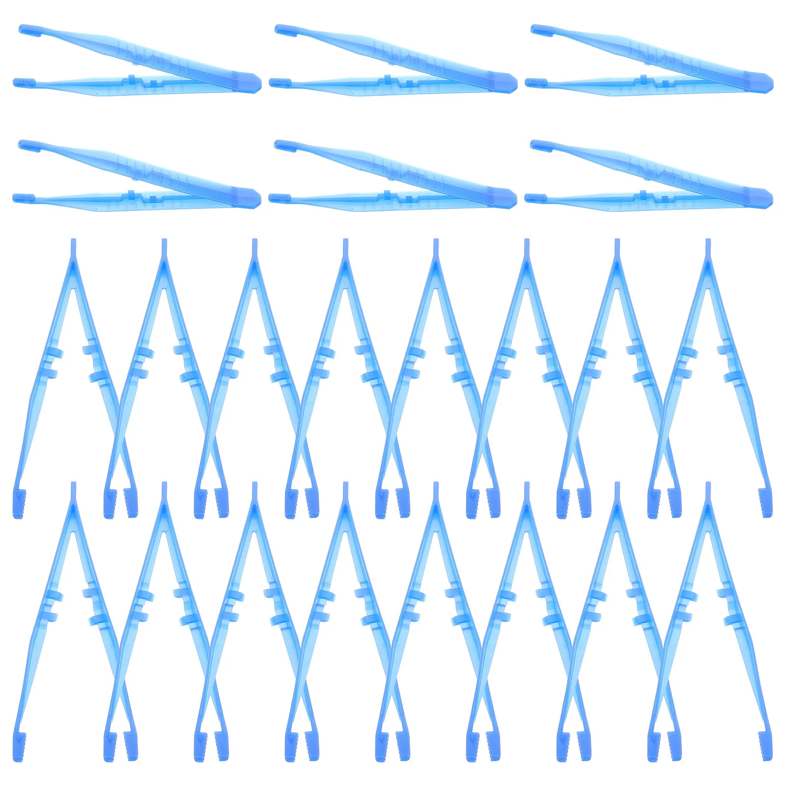 100 peças pinças de artesanato com fusível pequenas contas acessórios mãos segurando mediacl azul