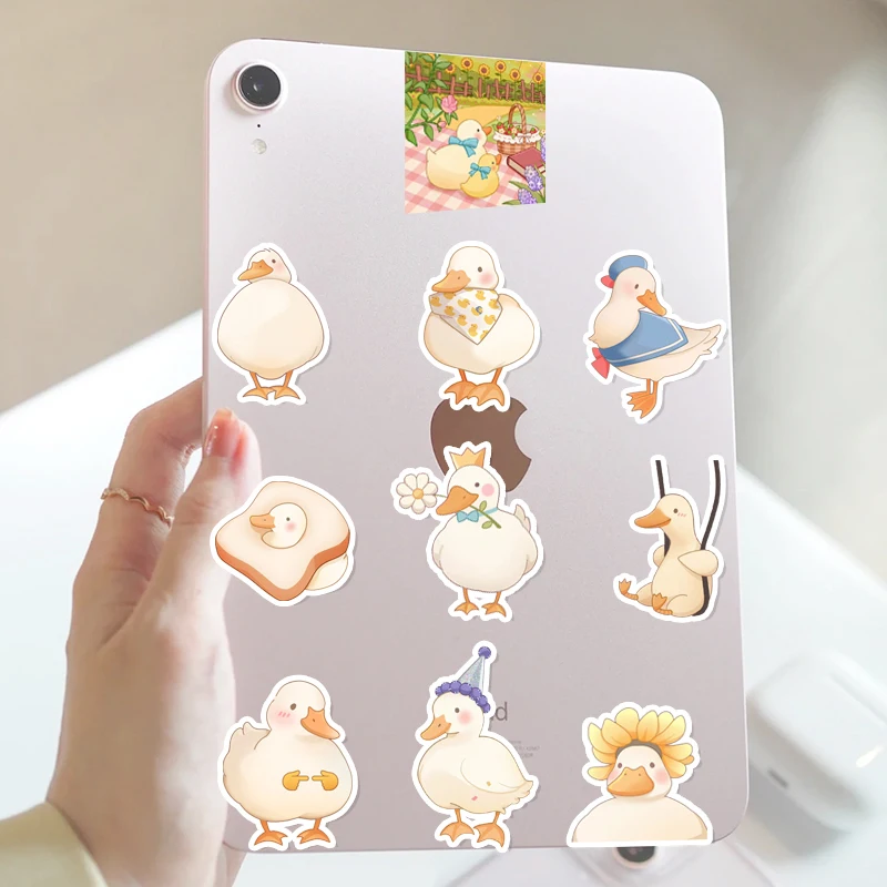 25 cartoon cate duck kawayi Phone/PC Car Phone Self Adhesive Scrapbook Stickers Car Sticker Wedding Decorations