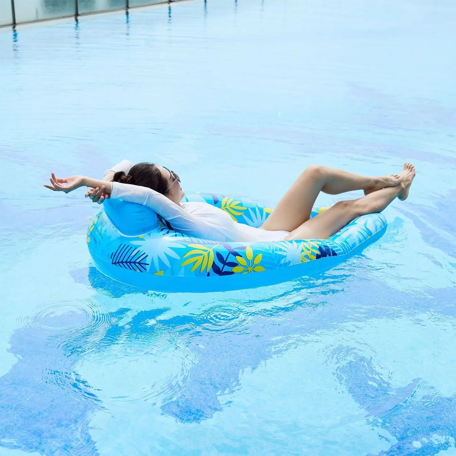 Flotadores inflables para piscina para adultos, balsas de piscina para adultos, colchoneta de natación, tumbona para agua, Fiesta de río al aire libre, bronceado en el patio trasero