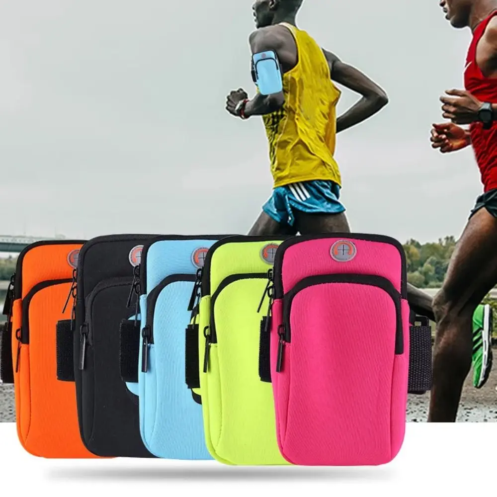 Neoprene Sports Armband Phone Case Breathable Mesh Waterproof With Headset Hole Black Blue Green Running Accessories Universal