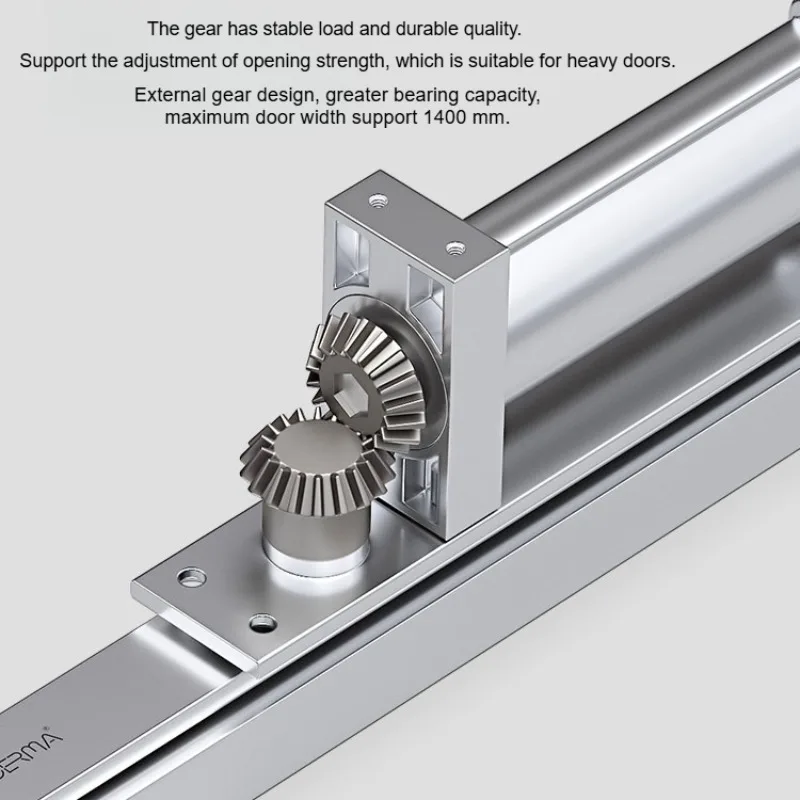 Silent Heavy-Duty Door Closers Special For Hidden Hydraulic Buffer Automatic Door Closing.