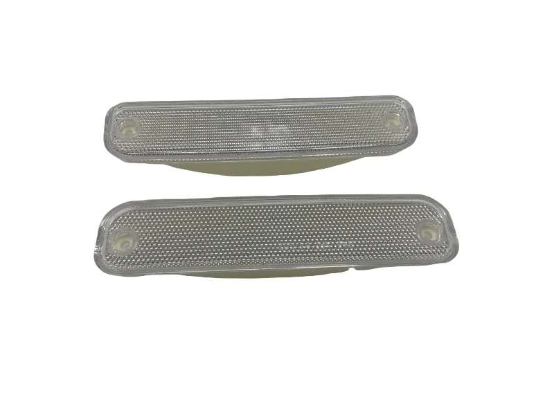 A Pair Front Signal Side Marker Lights Pair Clear Lens for Chevy / GMC Pickup Truck 73-80