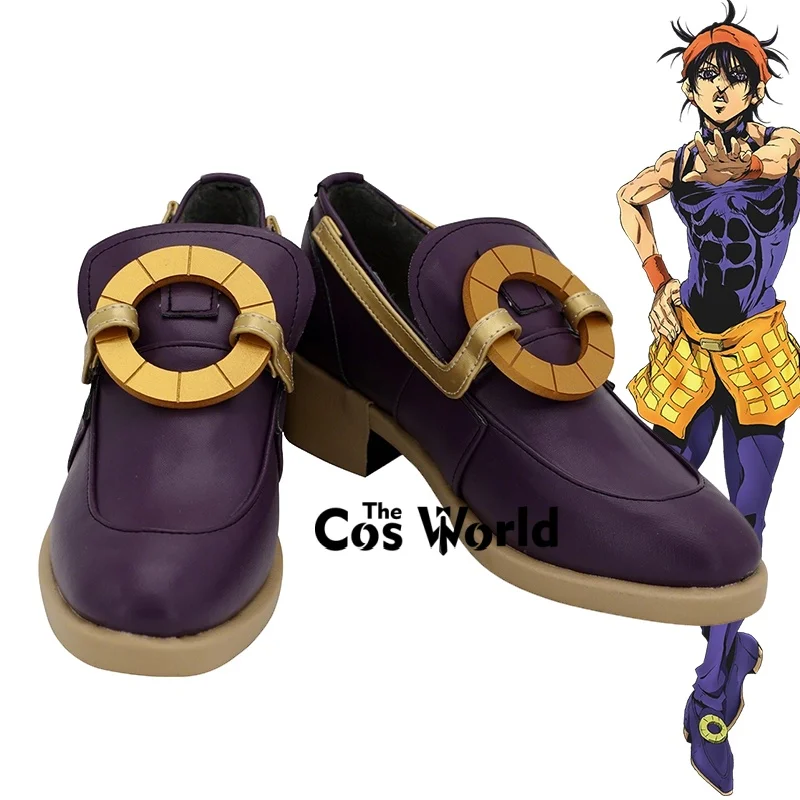 

4-стильная обувь для косплея в стиле аниме JoJo Narancia Ghirga на заказ для костюмов
