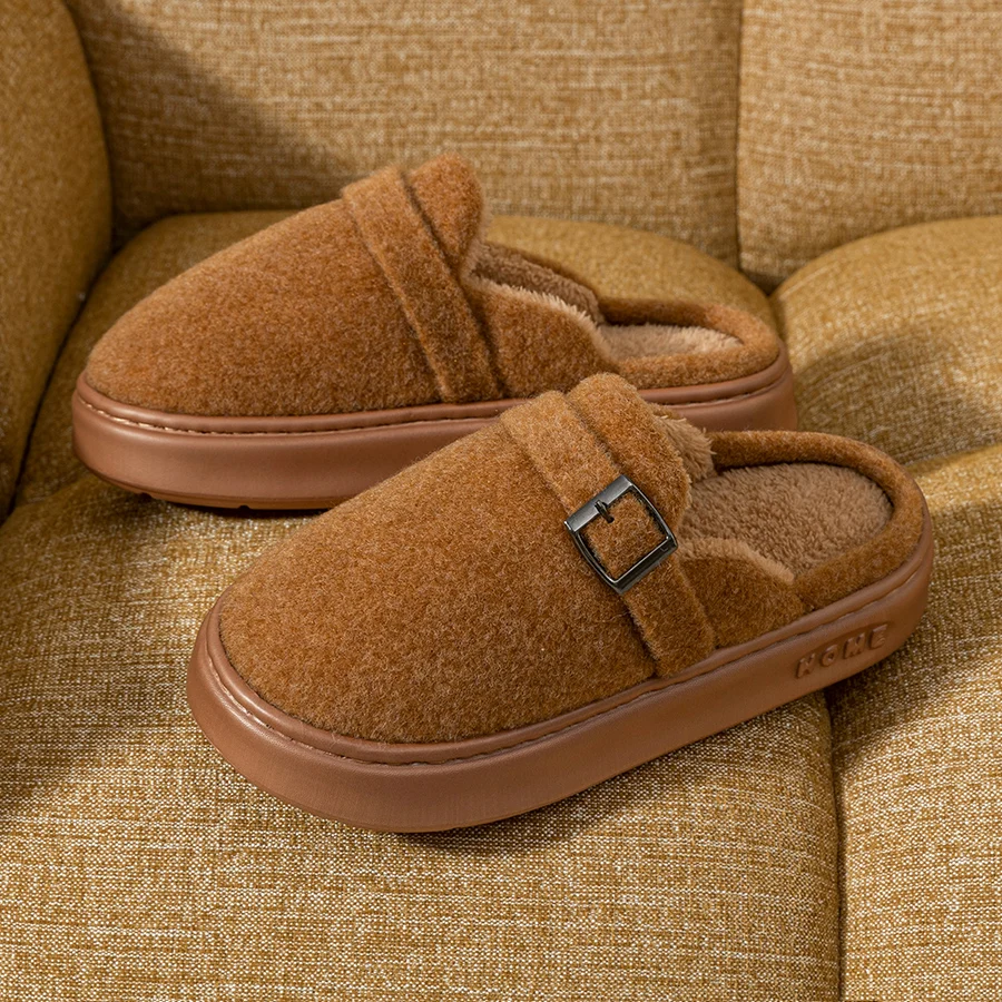 Winter Children's Slippers Girls Warm Soft Sole Indoor Outdoor Comfy Exquisite Breathable Non Slip Home Shoes Parent-child Shoes
