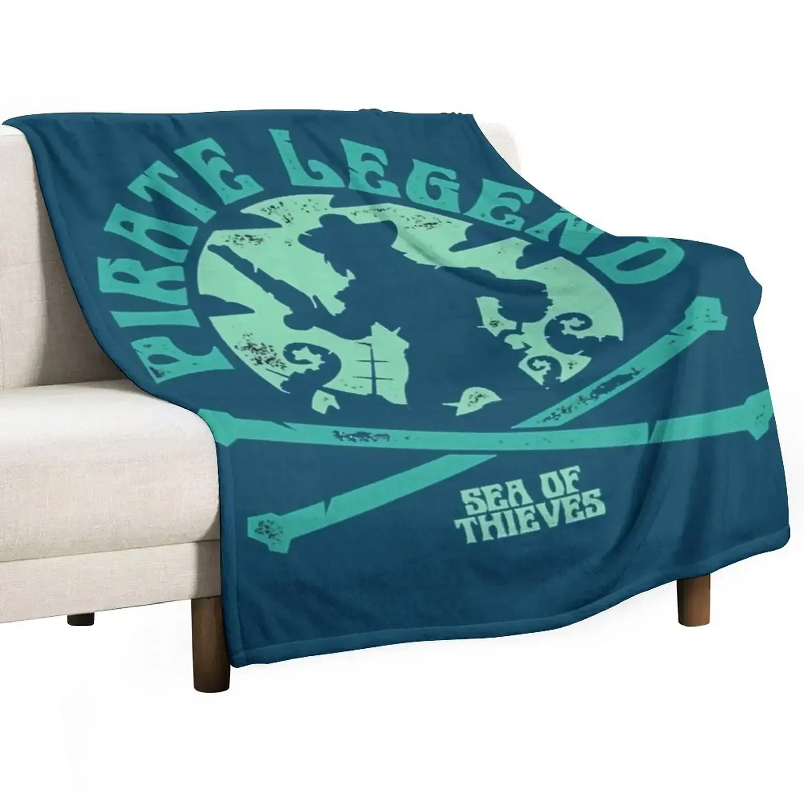 Pirate legend logo Throw Blanket Travel Single heavy to sleep Moving Hairys sofa bed Blankets