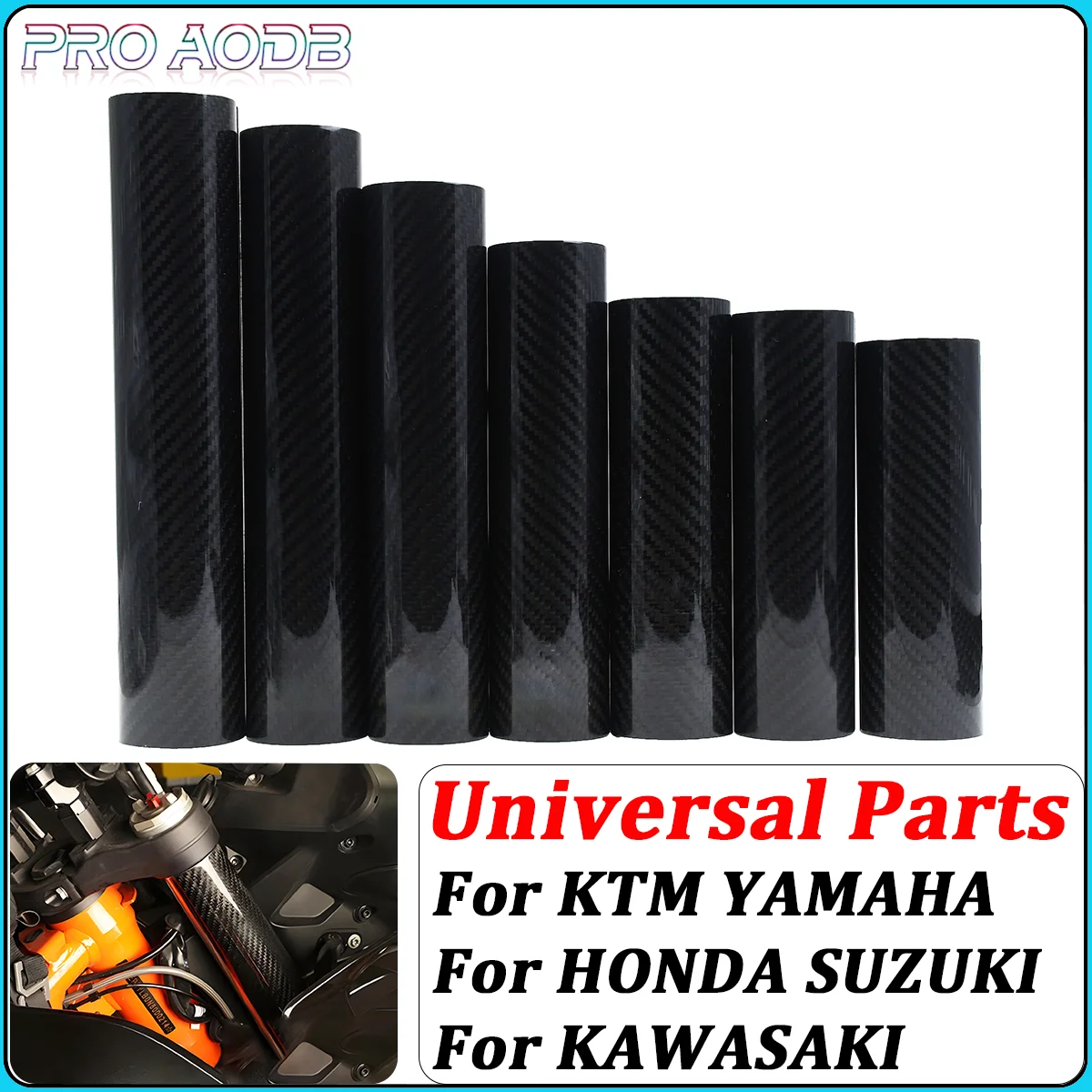 

Dirt Bike Accessories Fork Wraps Carbon Fiber Protectors For HONDA CRF 250R 450R 250L 250M 250X 450X XR250 SXF EXCF YZF KXF RMZ