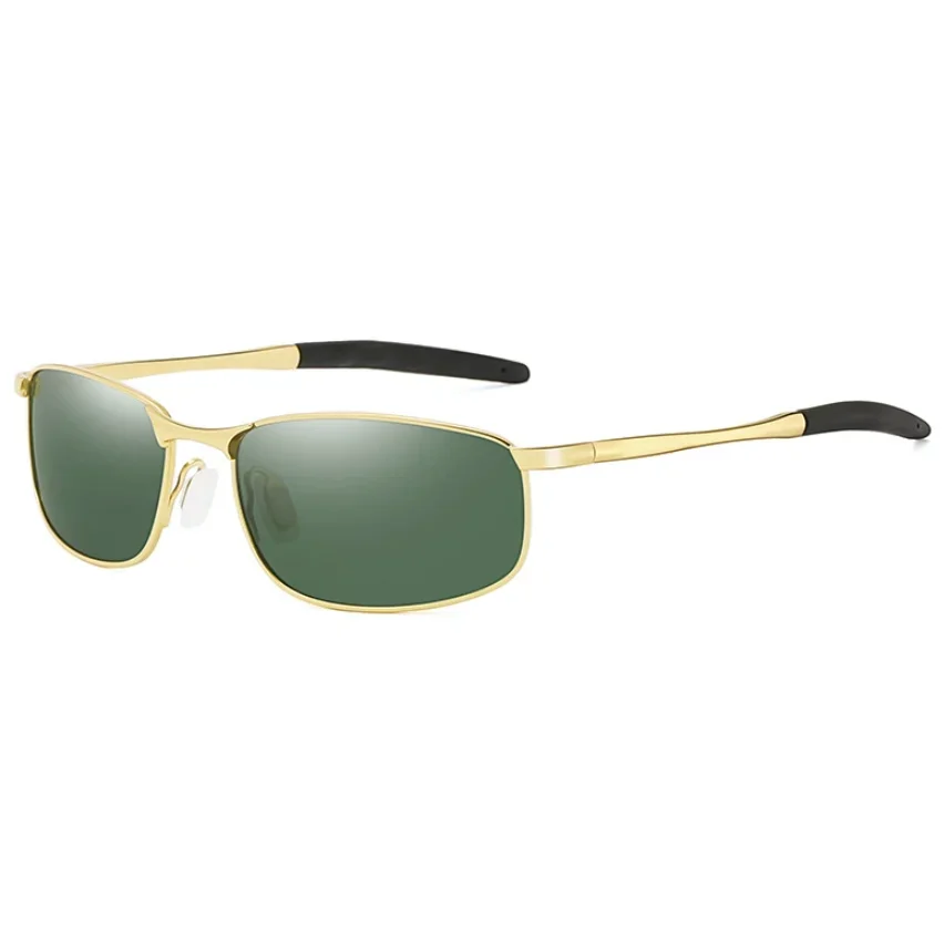 FELRES Rezept Polarisierte Metall Myopie Sonnenbrille Männer Fahren Blau Schatten Sonnenbrille Fertig Kurzsichtige Gläser Negative Dioptrien 10