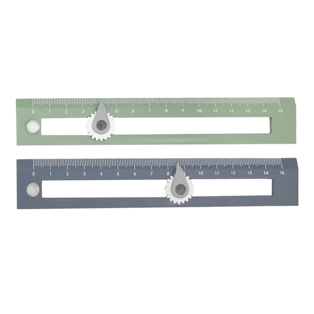 2 pçs ferramentas de desenho réguas de bússola multiuso réguas de medição de plástico para estudantes material escolar design topografia mapeamento