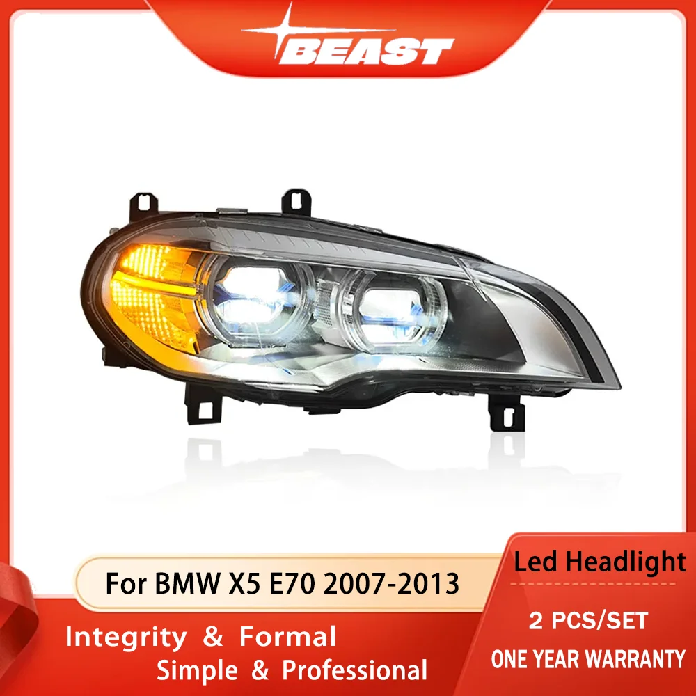 

SMVP Car Accessories Upgrade Headlights For BMW X5 E70 2007-2013 Front Daytime Running Lamps Assembly Hot-selling Headlamps