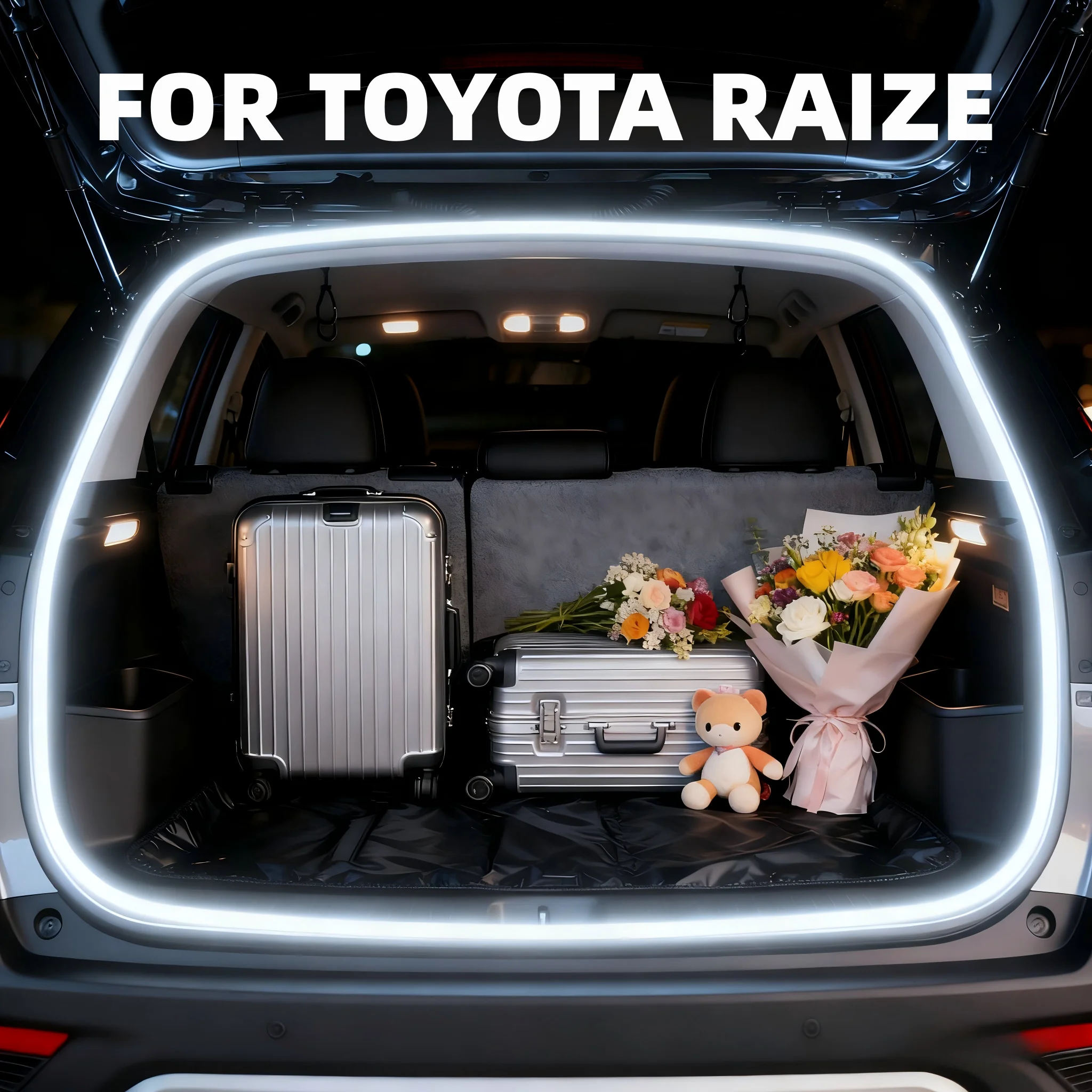 

Для Toyota Raize модификация фонаря багажника атмосферные фонари белый теплый белый задний багажник светодиодный светильник