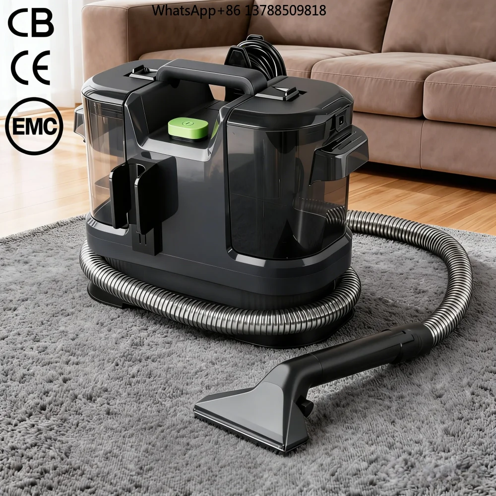 CE CB EMC  Wet Dry Spot Cleaner Portable Upholstery Carpets Vacuum Cleaning Machine for