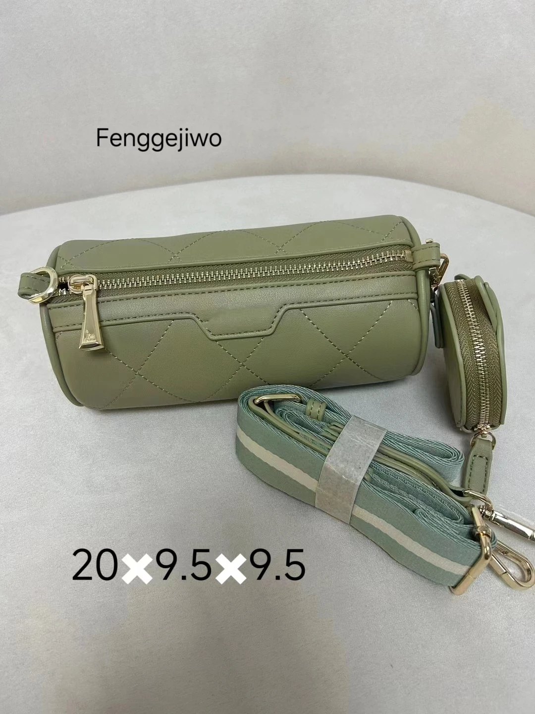 

Fenggejiwo Diagonal Cross Pillow Bag Women's One Shoulder Zero Wallet Leather Small Bag