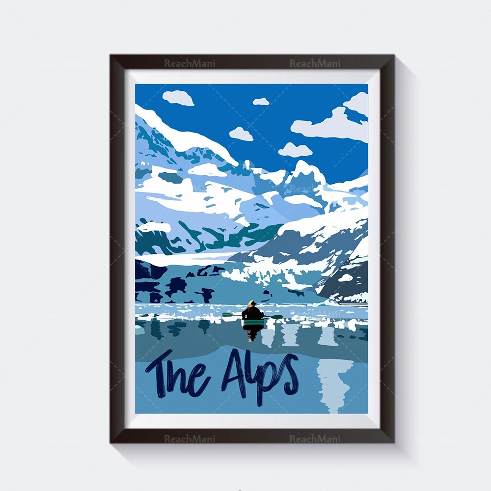 رودس اليونان، سيدني، ميامي، فوكيت تايلاند، سويسرا، ألمانيا، صقلية، جبال الألب، بورنيموث، ملصق سفر روما الفاتيكان #4