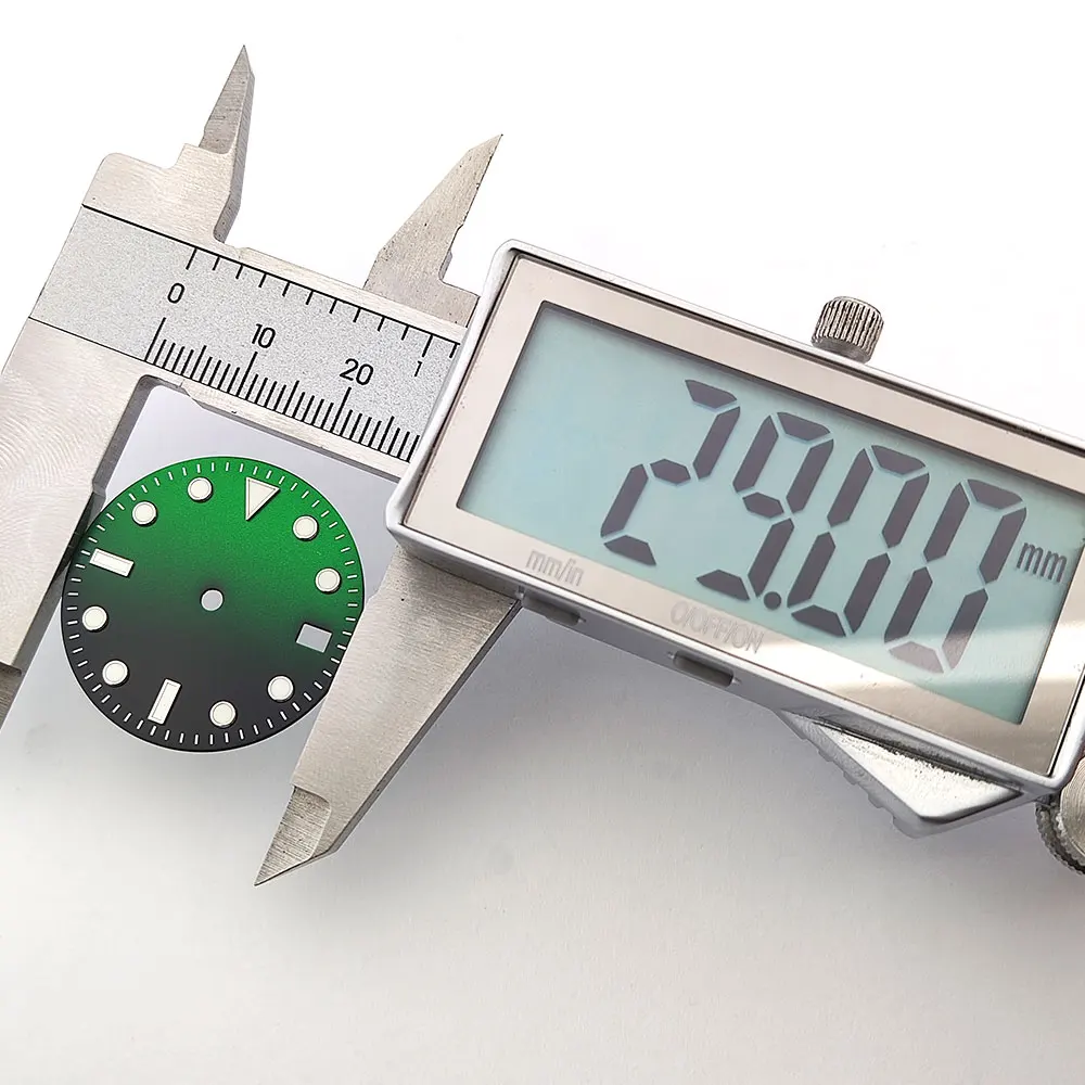 Циферблат NH35 NH36, циферблат часов 29 мм, эмалированный глянцевый циферблат, градиентный циферблат, подходит для механизма NH35 NH36, высококачественные аксессуары для циферблата