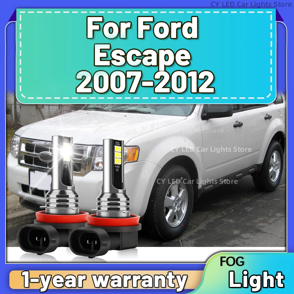 

2Pcs LED Headlight H11 Car Fog Light Bulbs Driving Running Lamps 15000LM 12V 6000K For Ford Escape 2007 2008 2009 2010 2011 2012