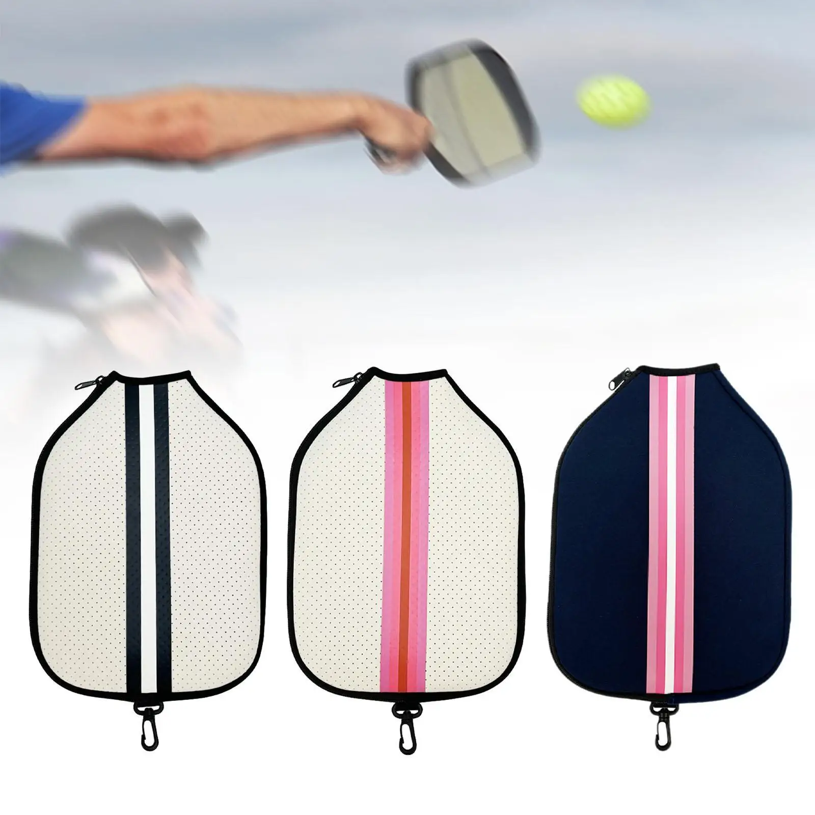 

Чехол для весла Pickleball на молнии для взрослых, переноска для хранения ракеток Pickleball, чехол для ракетки для практики, спортивные тренировки на открытом воздухе