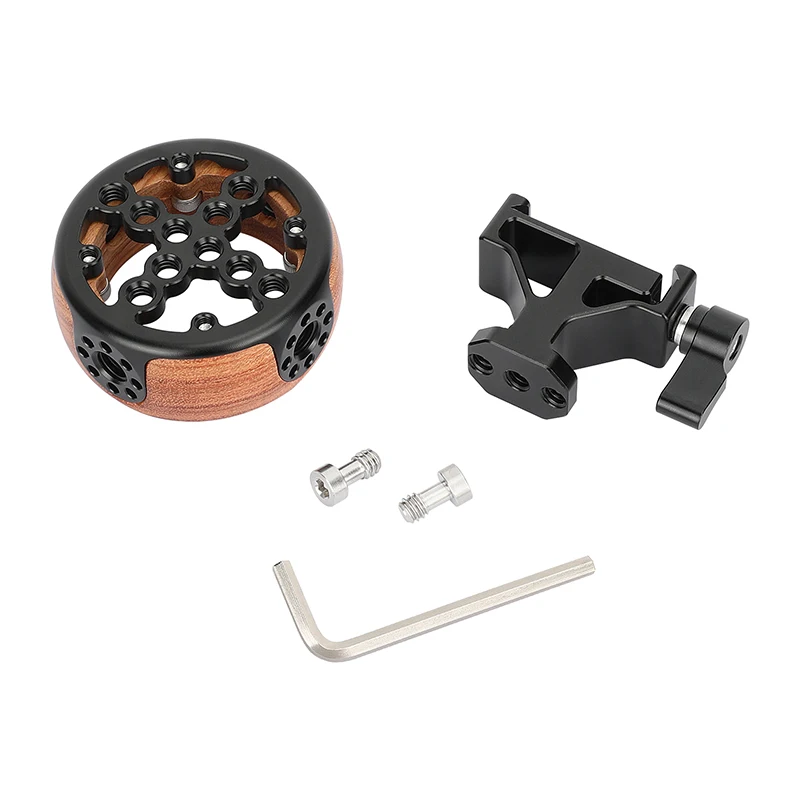 Kayulin Arca-Type Wooden Handgrip With Quick Release Compatible for Camera camera cage Kits Shoulder Rig Mount DIY Accessorise