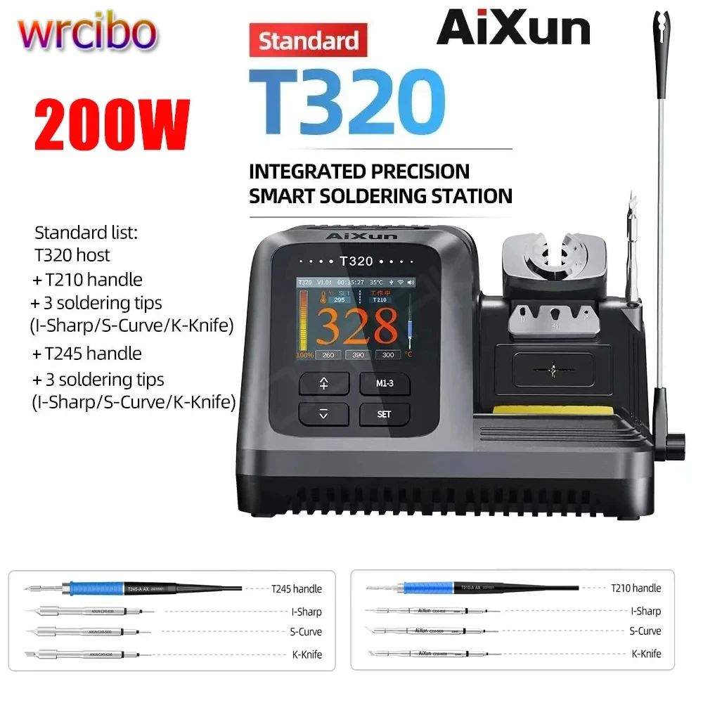 

AIXUN T320 Smart Soldering Iron Station Welding T210/T245 Rework Station For PCB SMD BGA Welding Machine Repair Tools