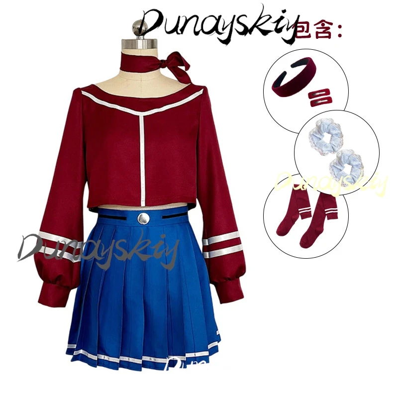 MiSide Crazy Mita Cosplay Game Cosplay Costume Wig Women Primary Yandere Outfit Halloween Party RolePlay RolePlay Customized