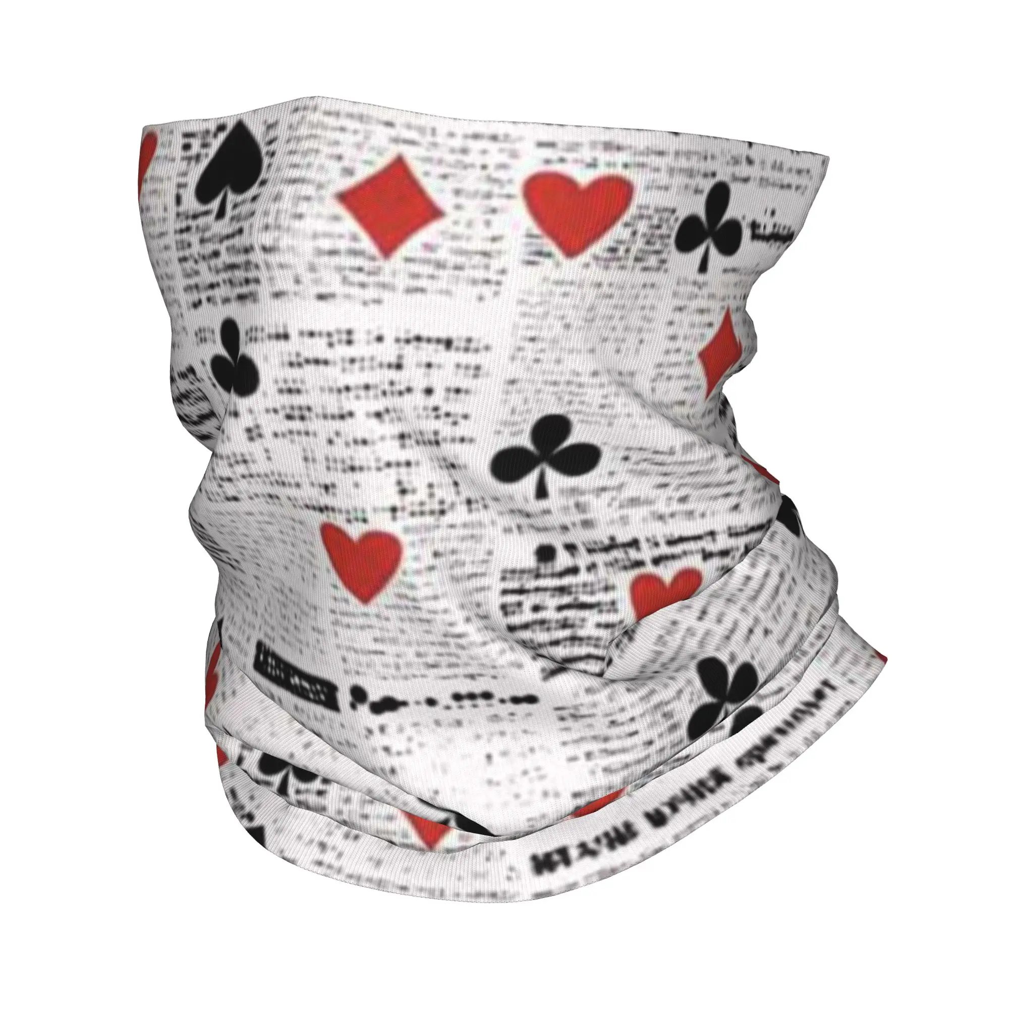

Playing Cards Design Bandana Neck Gaiter Printed Face Scarf Multifunction Cycling Scarf Hiking Fishing Unisex Adult