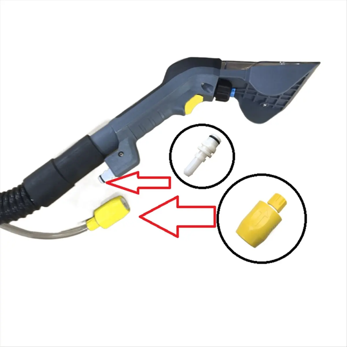 Hose Connector Kit for PUZZI 8/1 10/1 30/4 Replacement Connector Easy Installation Parts 4.446-023.0-A49I view 6