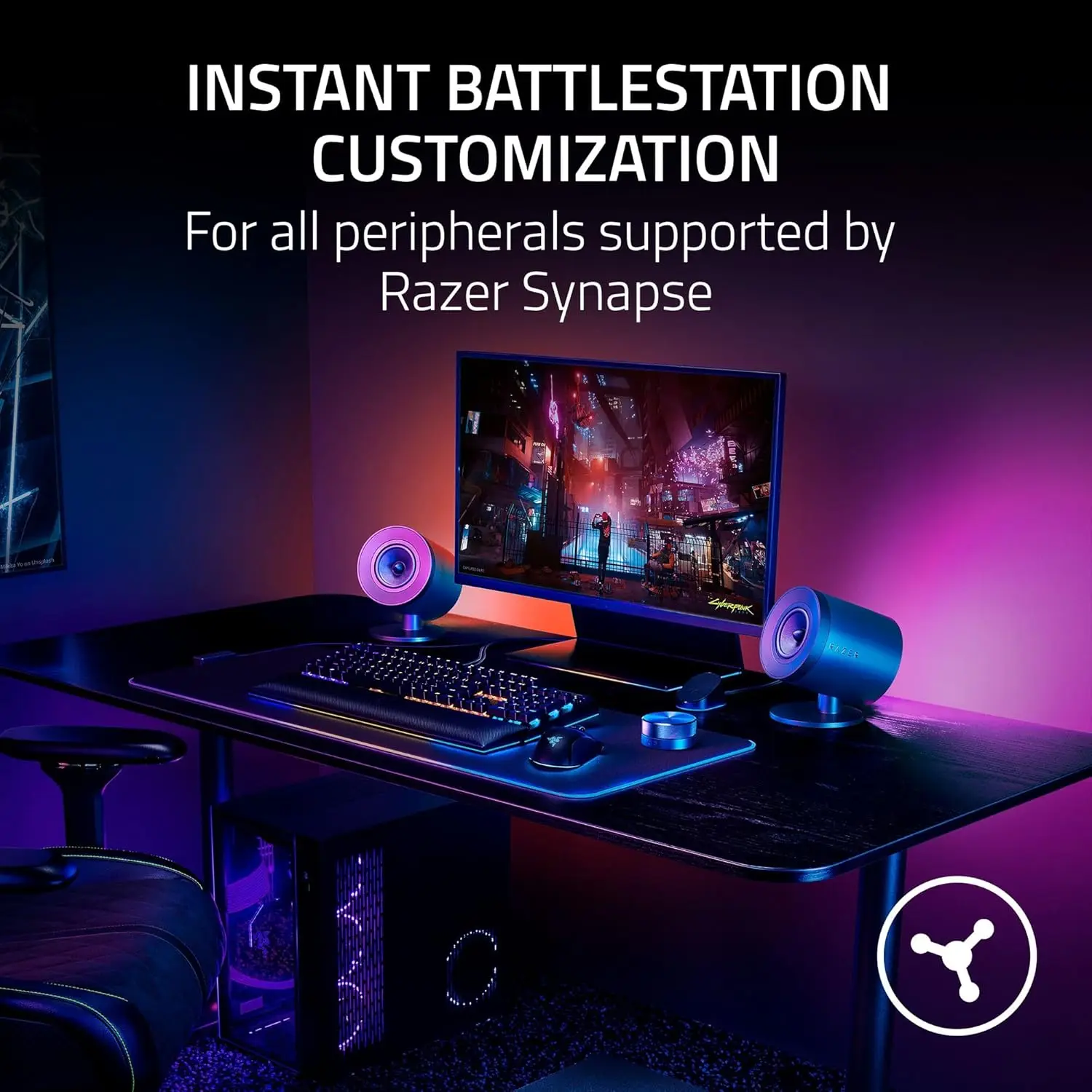 Razer-Wireless Control Pod, controle de áudio avançado para alto