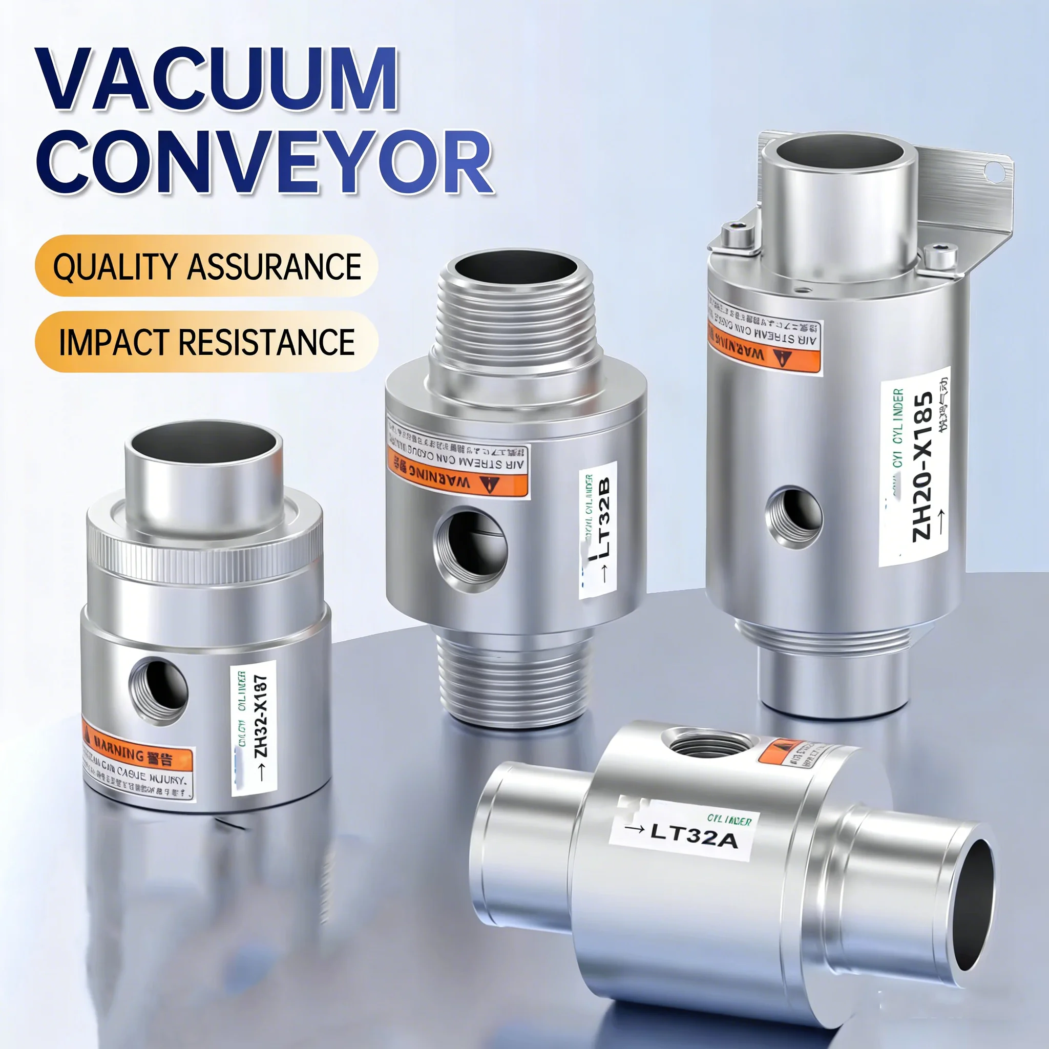 Vacuum Conveyor Transmitter Pneumatic Vacuum Generator ZH10/20/30/40-B-X185 Air Amplifier