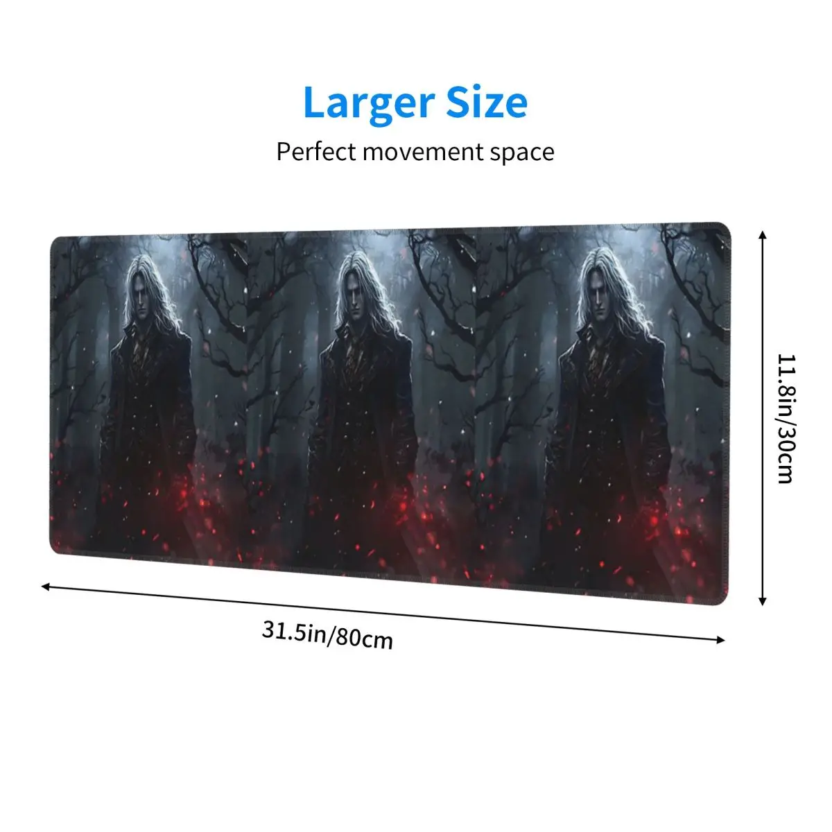 Large Mouse Pad Alucard Vampire Game Gamer PC Laptop Mats Keyboard Carpet Computer Gaming Office Accessories Desk Mat