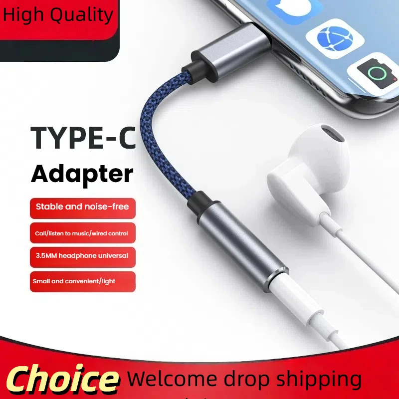 

Type C to 3.5mm audio converter is suitable for mobile phones computers K-singing live sound cards and headphone adapters