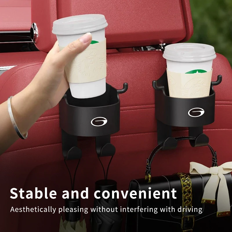 

2 шт., держатель для стакана с водой на спинку автомобильного сиденья, крючок для хранения, автомобильная вешалка для хранения напитков для Trumpchi GS3 GS4 GS5 GS8 GA6 GA8 GM6 GM8