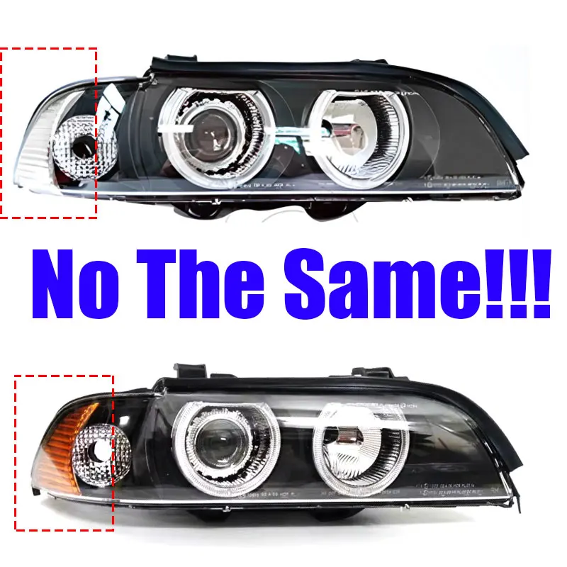 For BMW 5 Series E39 530I 520I 528I 523I Car Accessories Front Bumper Headlight Driving Lights Signal Lamp Head Light Assembly