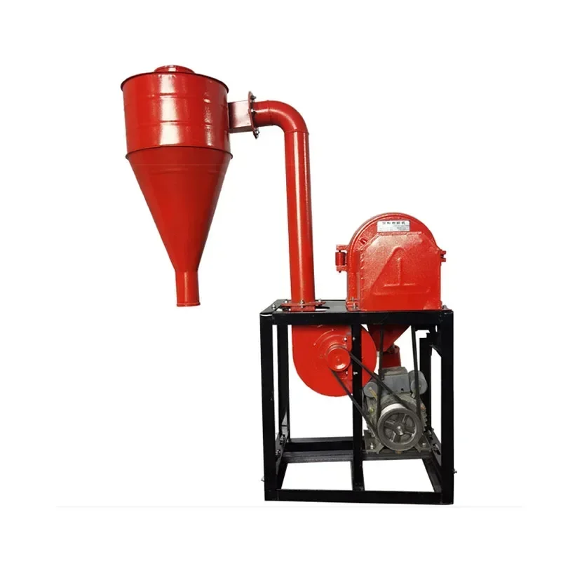 Self-priming Large-capacity Corn Pulverizer Household Automatic 220v Whole Grain Flour Mill for Breeding Feed Grinding