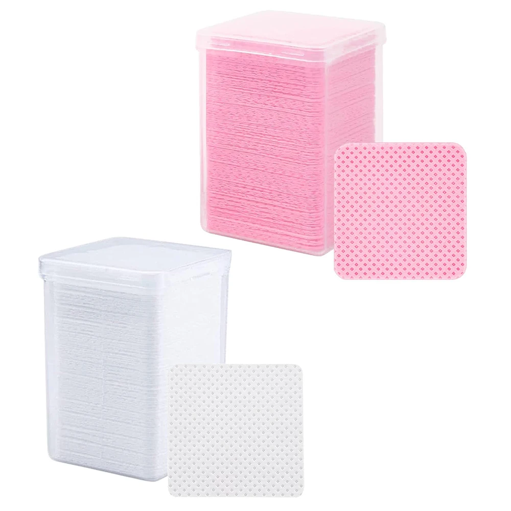 200pcs/Box Lint Free Nail Wipes Gel Nail Polish Remover Wipes Absorbent Acetone Nail Glue Polish Clean Solft Magic Stuff Pad