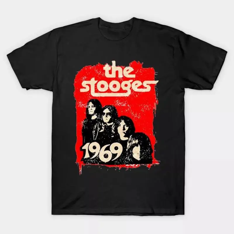 تي شيرت The Stooges Rock Band Concert قطن أبيض S 234Xl Mm1638 Webp #1