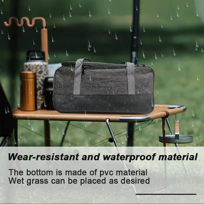Outdoor Camping Kochgeschirr Tasche Besteck Beutel große Kapazität Geschirr Handtasche Outdoor Herd Geschirr Aufbewahrung tasche für Picknick Grill