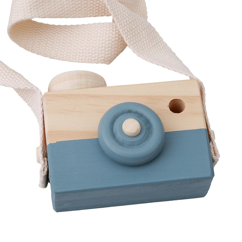 Mini simpatici regali di compleanno giocattoli fotocamere giocattoli per fotocamere in legno giocattolo sicuro per bambini giocattoli accessori per abbigliamento moda per bambini 2023